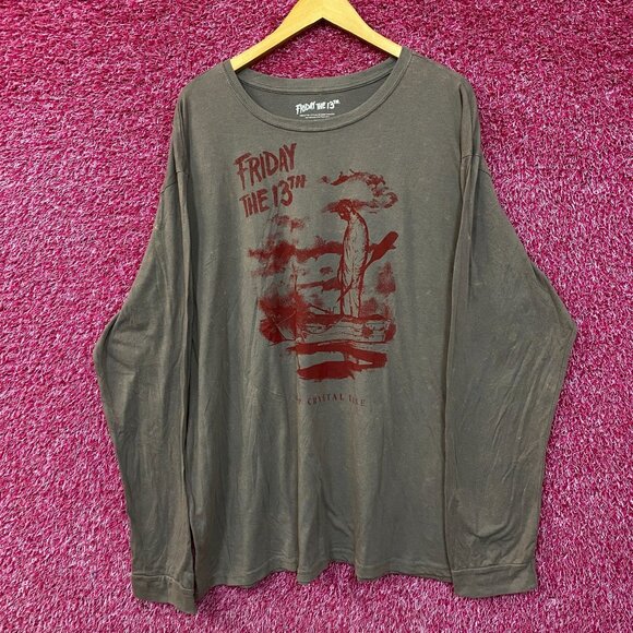 Friday The 13th Jason Voorhees Camp Crystal Lake Long Sleeve 2XL - Picture 1 of 4